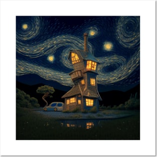 Starry Night Over The Burrow Posters and Art